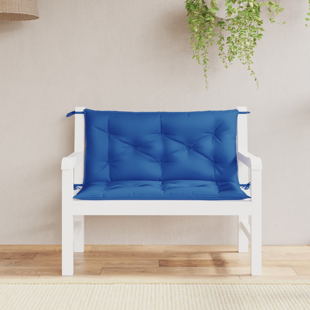 Vidaxx Gartenbankauflagen 2 Stück 100x50x7 cm Oxford-Stoff Königsblau