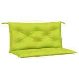 Vidaxl Garden Bench Cushions 2 ST 100x50x7 CM Oxford Fabric Clear Green