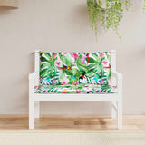 VidaXL Garden bench cushions 2 pcs 100x50x7 cm fabric multi -colored