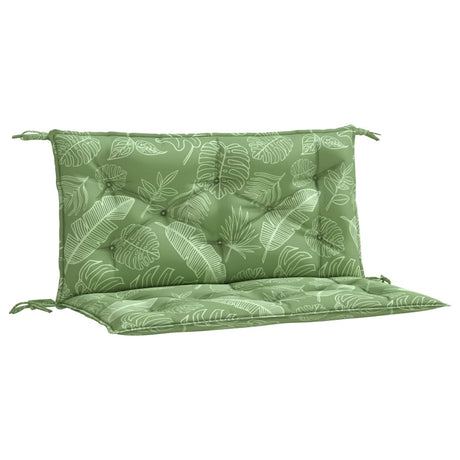 Vidaxx Gartenbankauflagen 2 Stück Blattmuster 100x50x7 cm Stoff