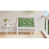 Vidaxx Gartenbankauflagen 2 Stück Blattmuster 100x50x7 cm Stoff