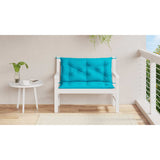 Vidaxx Gartenbankauflagen 2 Stk. 100x50x7 cm Stoff Türkis