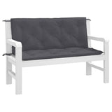 Vidaxx Gartenbankauflagen 2 Stk. 120x50x7 cm Oxford-Stoff Anthrazit