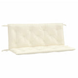 Vidaxx Gartenbankauflagen 2 Stk. 120x50x7 cm Oxford-Stoff cremeweiß