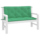 Vidaxl Garden Bench Poduszki 2 szt. 120x50x7 cm Oxford Tkanina zielona