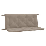 Vidaxl Garden Bench Puder 2 PCS 120x50x7 cm Oxford Fabric Taupe