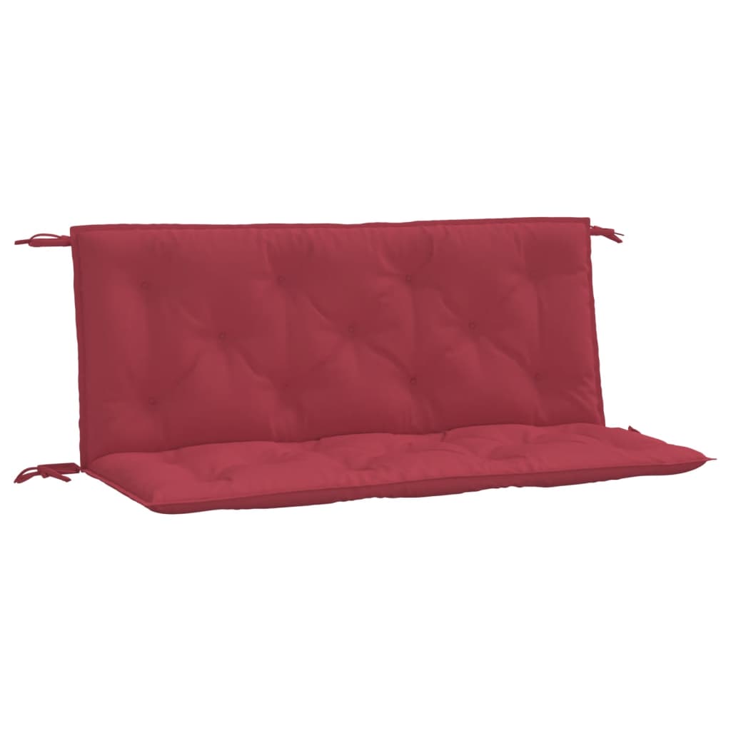 Vidaxx Gartenbankauflagen 2 Stk. 120x50x7 cm Oxford-Stoff weinrot