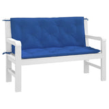 Vidaxl Garden Bench Poduszki 2 szt. 120x50x7 cm Oxford Tkanina niebieska