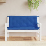 Vidaxl Garden Bench Poduszki 2 szt. 120x50x7 cm Oxford Tkanina niebieska