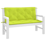 Vidaxx Gartenbankauflagen 2 Stück 120x50x7 cm Oxford-Stoff hellgrün