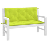 Vidaxl Garden Bench Poduszki 2 szt. 120x50x7 cm Oxford Fabric Clear Green