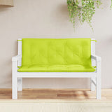 Vidaxl Garden Bench Poduszki 2 szt. 120x50x7 cm Oxford Fabric Clear Green