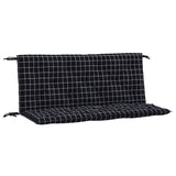 Vidaxl Garden Bench Poduszki 2 Wzór Stedman 120x50x7 cm Black