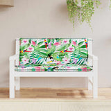 Vidaxl Garden Bench Poduszki 2 szt. 120x50x7 cm tkaniny wielopolowiowe