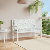 Vidaxx Gartenbankauflagen 2 Stk. Blattmuster 120x50x7 cm Stoff