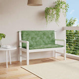 Vidaxx Gartenbankauflagen 2 Stk. Blattmuster 120x50x7 cm Stoff