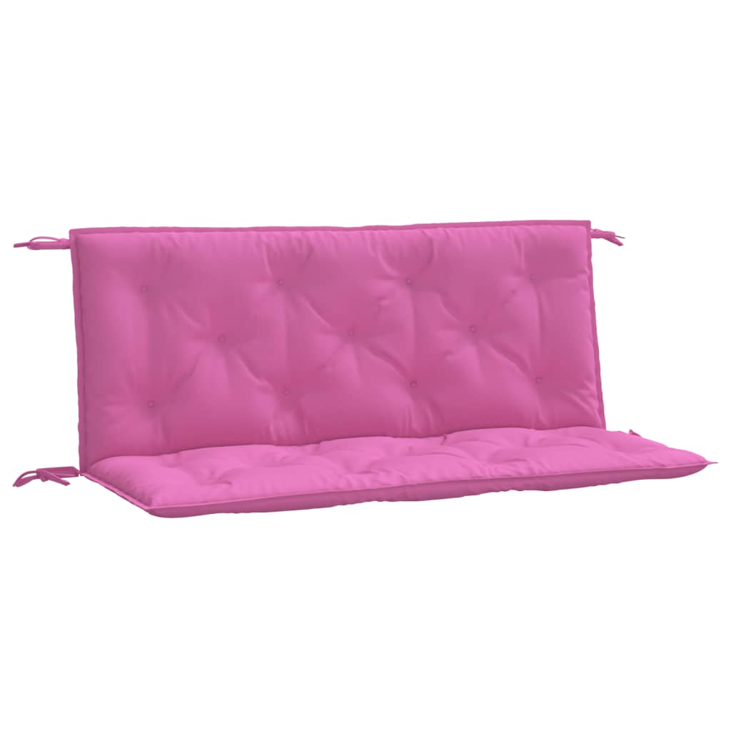 Vidaxl Garden Bench Cushions 2 PCS 120x50x7 CM Fabric Pink