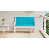 Vidaxx Gartenbankauflagen 2 Stk. 120x50x7 cm Stoff Türkis