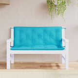 Vidaxl Garden bench cushions 2 pcs 120x50x7 cm fabric turquoise