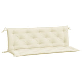Vidaxl tuinbankkussens 2 st 150x50x7 cm oxford stof crèmewit
