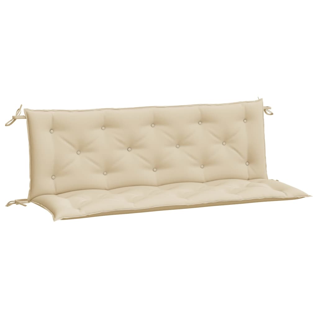 Vidaxx Gartenbankauflagen 2 Stück 150x50x7 cm Oxford-Stoff beige