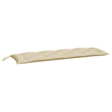 Vidaxx Gartenbankauflagen 2 Stück 150x50x7 cm Oxford-Stoff beige