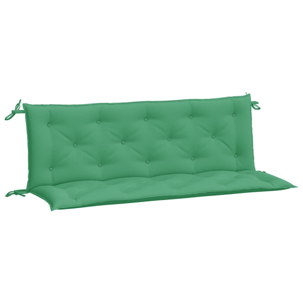 Vidaxl Garden Bench Poduszki 2 ST 150x50x7 CM Oxford Tkanina zielona