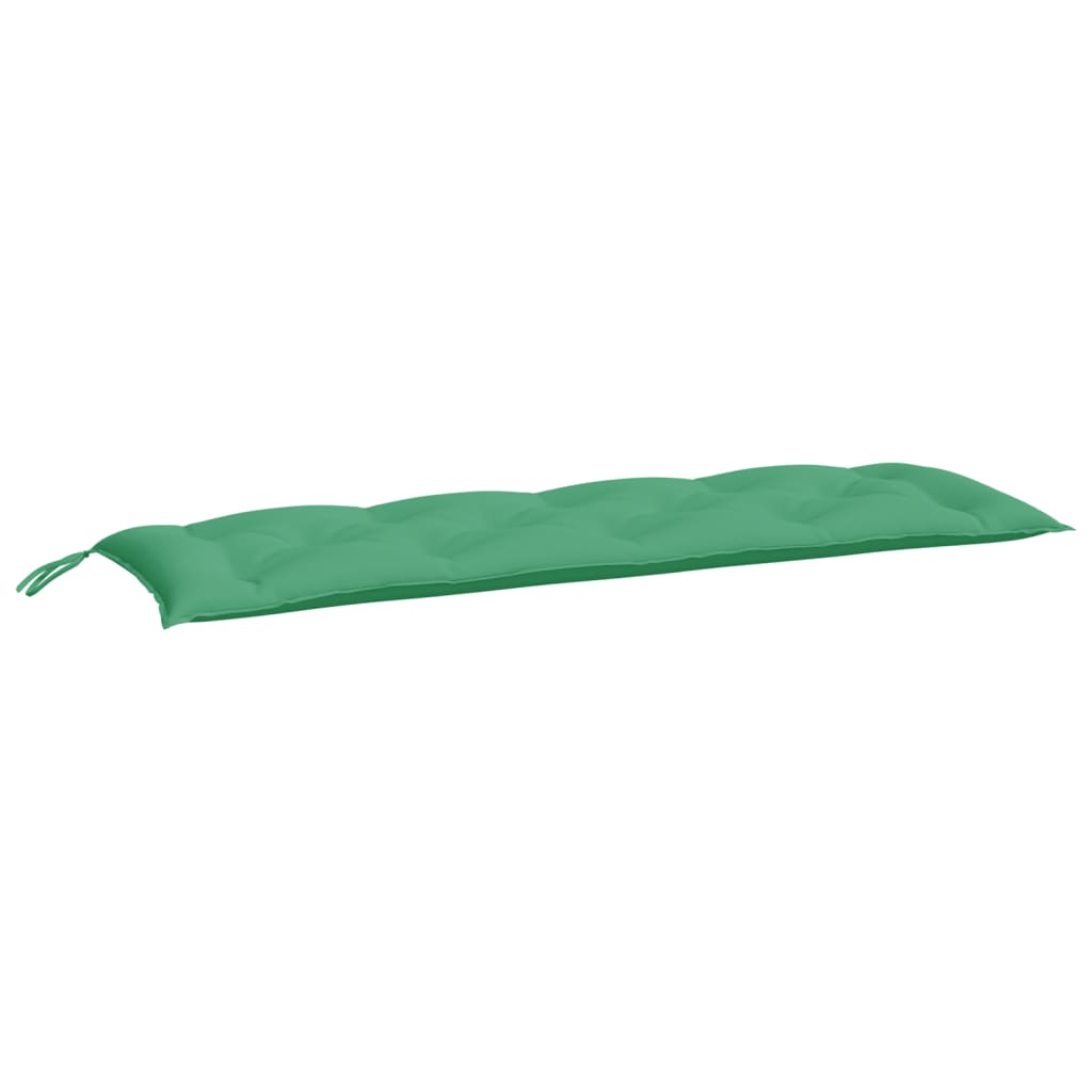 Vidaxx Gartenbankauflagen 2 Stück 150x50x7 cm Oxford-Stoff grün