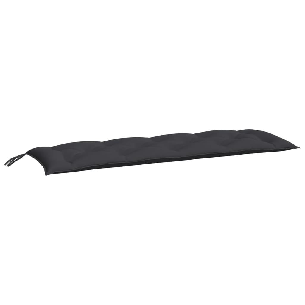 Vidaxx Gartenbankauflagen 2 Stück 150x50x7 cm Oxford-Stoff schwarz