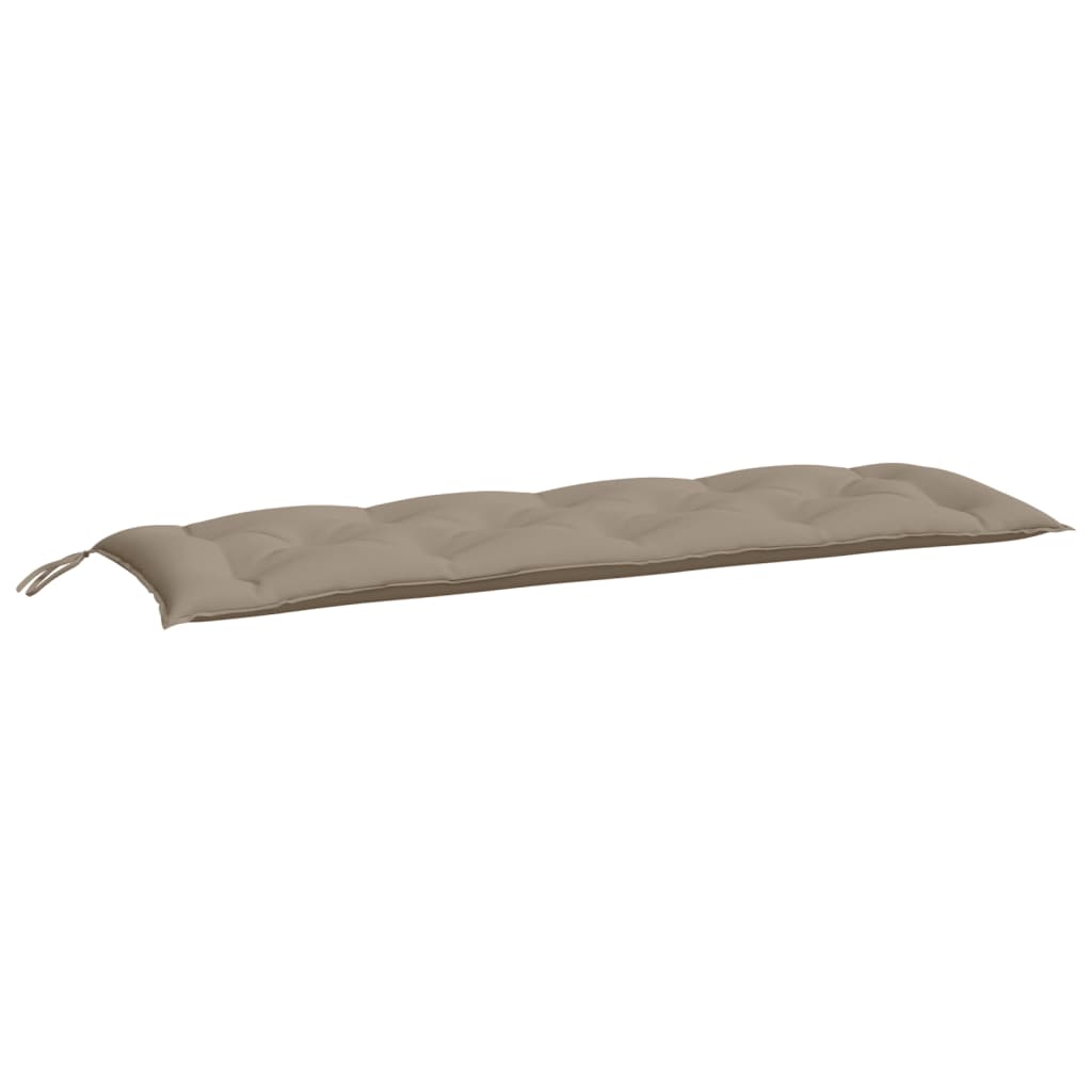 Vidaxx Gartenbankauflagen 2 Stk. 150x50x7 cm Oxford-Stoff Taupe