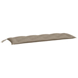 Vidaxx Gartenbankauflagen 2 Stk. 150x50x7 cm Oxford-Stoff Taupe
