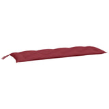 Vidaxl Garden Bench Poduszki 2 St 150x50x7 Cm Oxford Fabric Wine Red