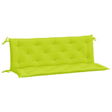 Vidaxl Garden bench cushions 2 st 150x50x7 cm Oxford fabric clear green