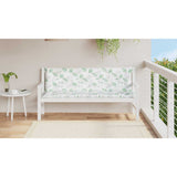 Vidaxx Gartenbankauflagen 2 Stück Blattmuster 150x50x7 cm Stoff