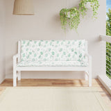 Vidaxl Garden Bench Poduszki 2 szt. Wzór liści 150x50x7 cm tkanina