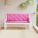 Vidaxl Garden Bench Cushions 2 ST 150x50x7 CM Fabric Pink