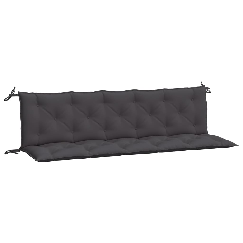 Vidaxx Gartenbankauflagen 2 Stk. 180x50x7 cm Oxford-Stoff Anthrazit