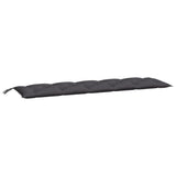 Vidaxx Gartenbankauflagen 2 Stk. 180x50x7 cm Oxford-Stoff Anthrazit