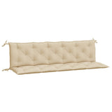 Vidaxx Gartenbankauflagen 2 Stück 180x50x7 cm Oxford-Stoff beige