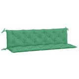 Vidaxx Gartenbankauflagen 2 Stück 180x50x7 cm Oxford-Stoff grün