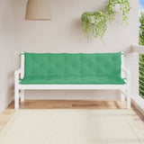 Vidaxx Gartenbankauflagen 2 Stück 180x50x7 cm Oxford-Stoff grün