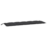 Vidaxx Gartenbankauflagen 2 Stück 180x50x7 cm Oxford-Stoff schwarz