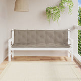 Vidaxx Gartenbankauflagen 2 Stk. 180x50x7 cm Oxford-Stoff Taupe