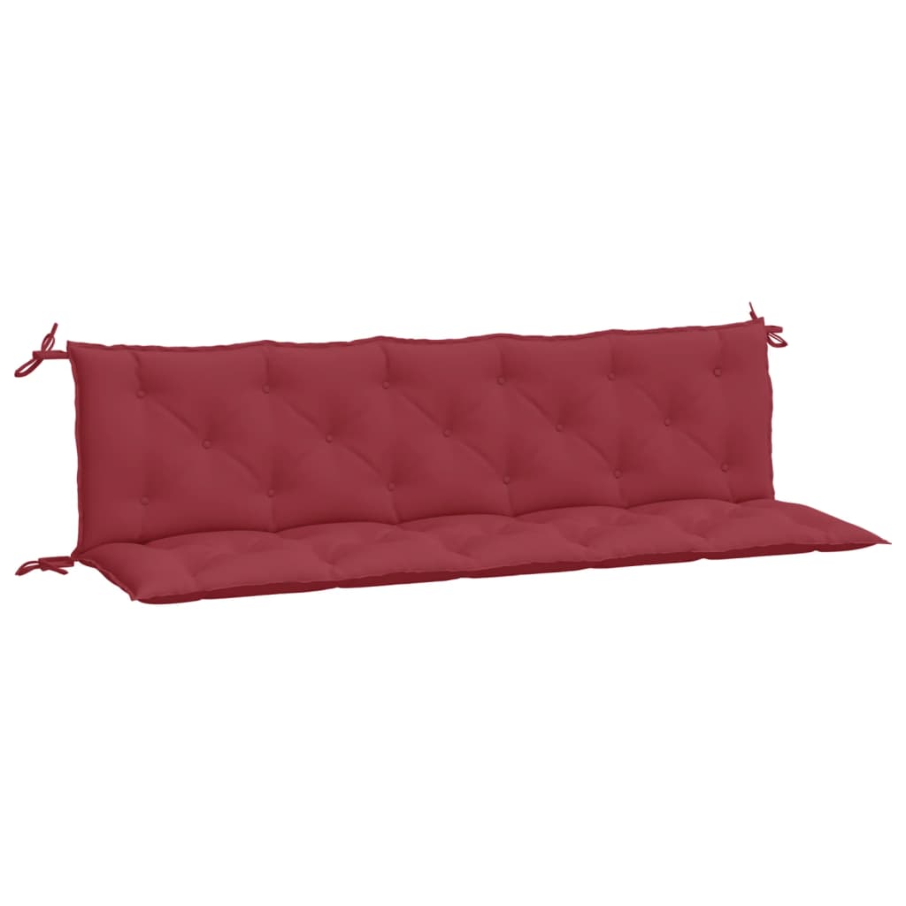 Vidaxl Garden Bench Poduszki 2 St 180x50x7 Cm Oxford Fabric Wine Red