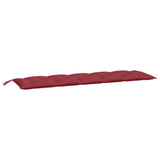 Vidaxx Gartenbankauflagen 2 Stk. 180x50x7 cm Oxford-Stoff weinrot