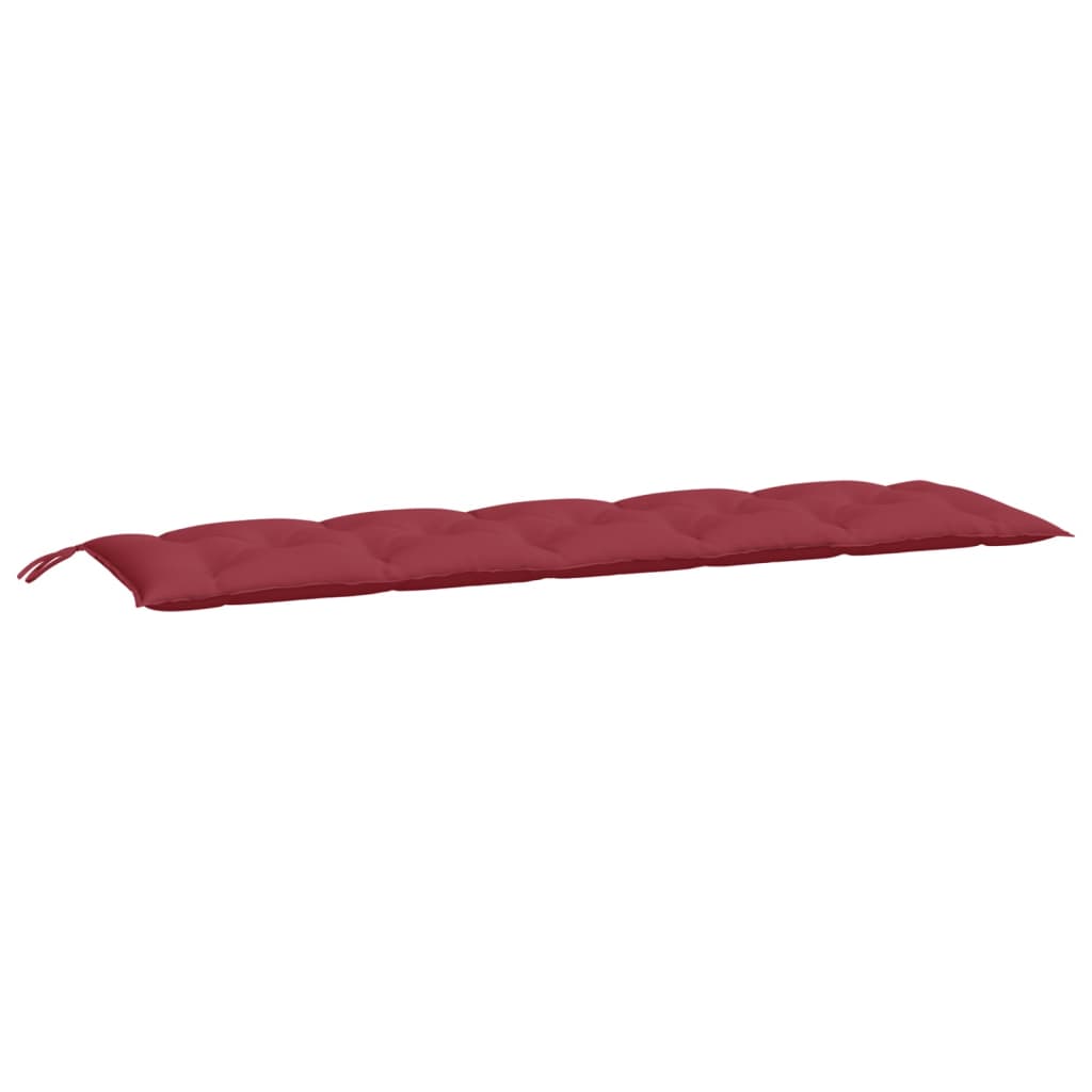 Vidaxl Garden Bench Poduszki 2 St 180x50x7 Cm Oxford Fabric Wine Red