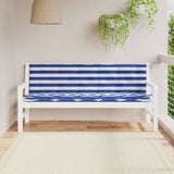 Vidaxl Garden Banc Cushions 2 St Oxford tissu étanche blanc et bleu