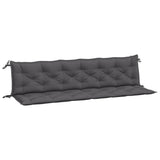 Vidaxl Gaartbank Cushionen 2 st 200x50x7 cm oxford Stoff anstracite -koppell