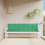 Vidaxl Garden bench cushions 2 ST 200x50x7 cm Oxford fabric green