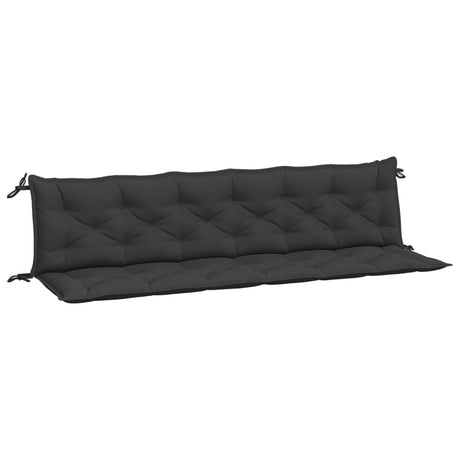 Vidaxx Gartenbankauflagen 2 Stk. 200x50x7 cm Oxford-Stoff schwarz